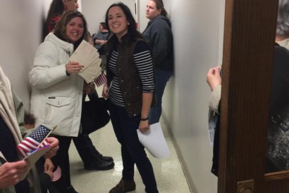 Bread members, like Emily Kousma Huestis, right, have been showing up at town halls and scheduling meetings with members of Congress to advocate for affordable health care – and they are  sharing personal stories to get their point across.