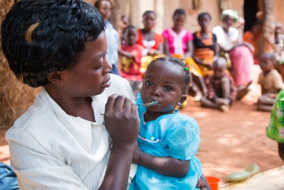 In rural Zambia, USAID programs in partnership with the Zambian government are helping equip villagers with the knowledge of proper nutrients. Joseph Molieri/Bread for the World.