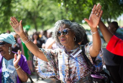 Pan-African women on their pilgrimage through Washington, D.C. Joseph Molieri/Bread for the World. 