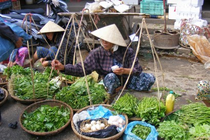 A market in Vietnam. Bread for the World.