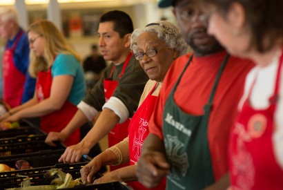 Volunteers at The Table, a market-style food pantry run by St. George's Episcopal Church in Fredericksburg, Va. Joseph Molieri/Bread for the World.