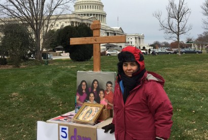 Antonia, a mother of four "Dreamers" fasted for 12 days in December to encourage Congress to act on the Deferred Action for Childhood Arrivals (DACA) program. Chase Chabot for Bread for the World.