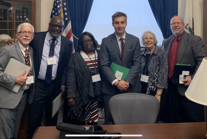 Carol Harrison, second from right, visting House Minority Leader Kevin McCarthy's office in Washington, D.C. 
