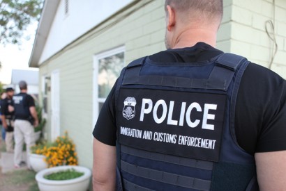 U.S. Immigration and Customs Enforcement (ICE) during a seven-day national enforcement operation. Photo courtesy of ICE via Wikimedia Commons. 