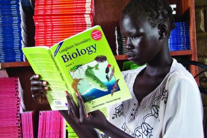 Girls with secondary education, such as this teenager in Sudan, are better equipped to help themselves, their communities, and their countries. Margaret W. Nea for Bread for the World.