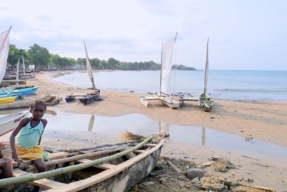 A fishermen's beach launch area in Sao Tome and Principe. Wikimedia Commons.