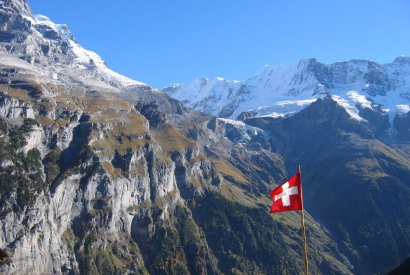 Picturesque view of Gimmelwald, a tiny, mountaintop village in Switzerland. Stephen H. Padre/Bread for the World.