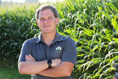 Trey Hill is a third-generation family farmer on Maryland’s Eastern Shore. Credit: Bayer Crop Science
