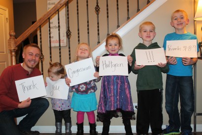 Zach Schmidt and his family use social media to thank U.S. Rep. Randy Hultgren (R-Ill.-14) for cosponsoring the Global Food Security Act. Zach Schmidt/Bread for the World.