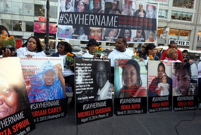 A Vigil in remembrance of Black women and girls killed by the police. The All-Nite Images