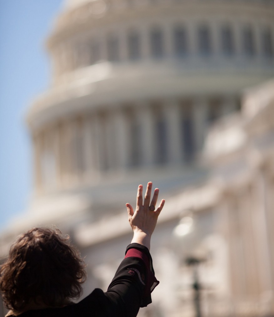 Faith leaders gathered in unified denouncement of President Trumps budget and the GOP&#039;s health care bill. Photo: Joseph Molieri / Bread for the World