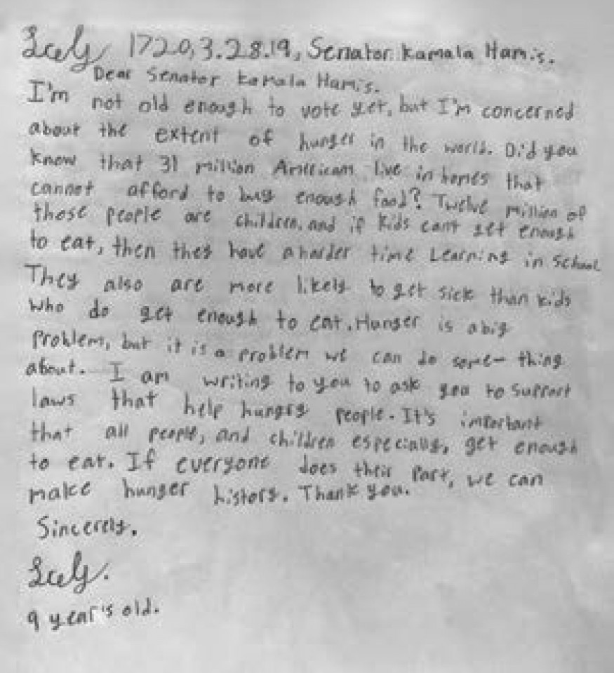 Letter courtesy of Mabeyli Pool Varquez