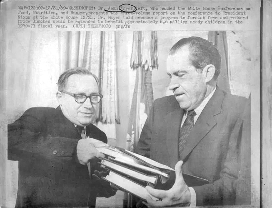 The final report, delivered to President Nixon by Dr. Jean Mayer on December 24, 1969, contained over 1,800 recommendations that spurred tremendous progress in federal food and nutrition policy.