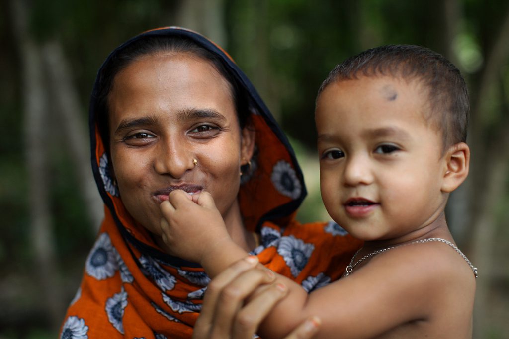 Tammanna Akter and Joy in Barisal, Bangladesh. Photo by Laura Pohl / Bread for the World