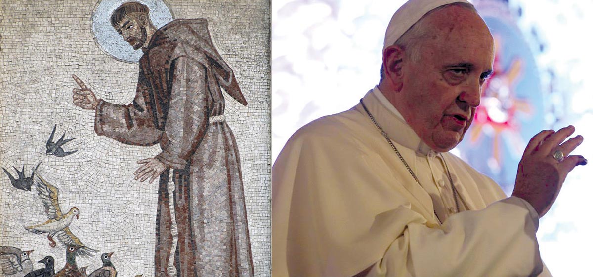 St. Francis of Assisi and Pope Francis