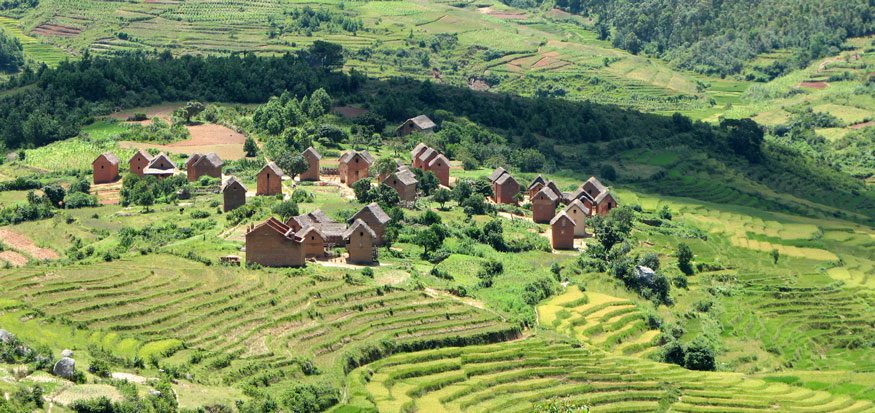 Photo: Village near Ambalandingana, Madagascar. Bernard Gagnon/Wikimedia Commons.