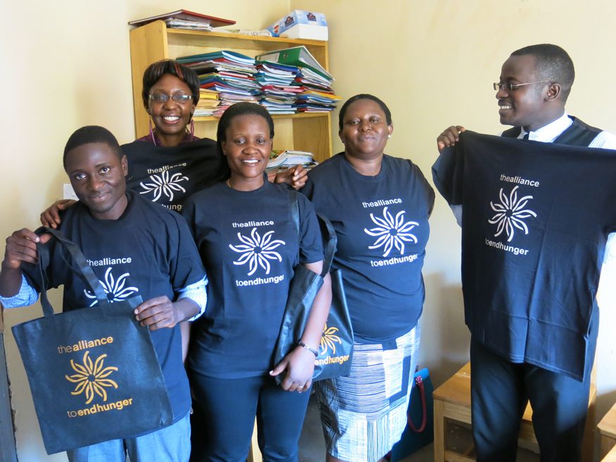 FRA Secretariat staff at the Alliance to End Hunger's Washington, D.C. office.