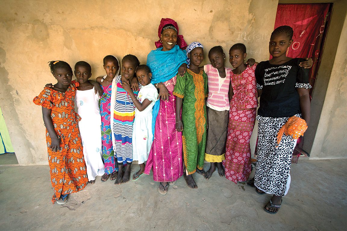 In Senegal, a community-based program teaches pre-teen and adolescent girls about nutrition and good hygiene. Photo courtesy of USAID.