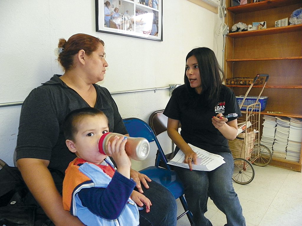 Screening for SNAP eligibility. Photo courtesy of the USDA.