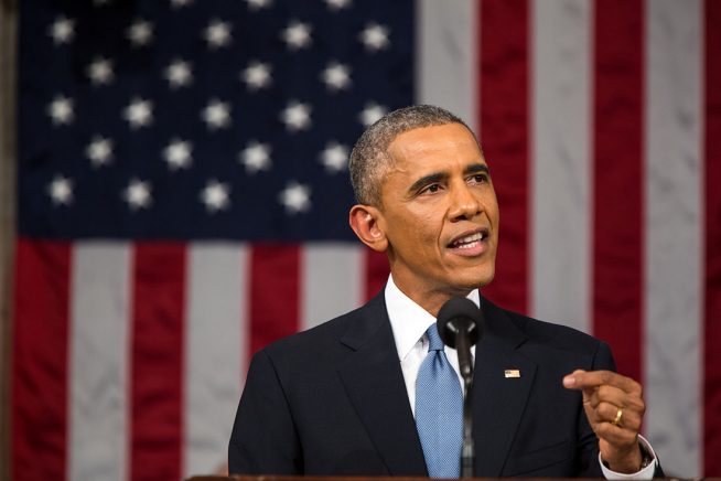 President Obama delivers the State of the Union address 2015; White House photo