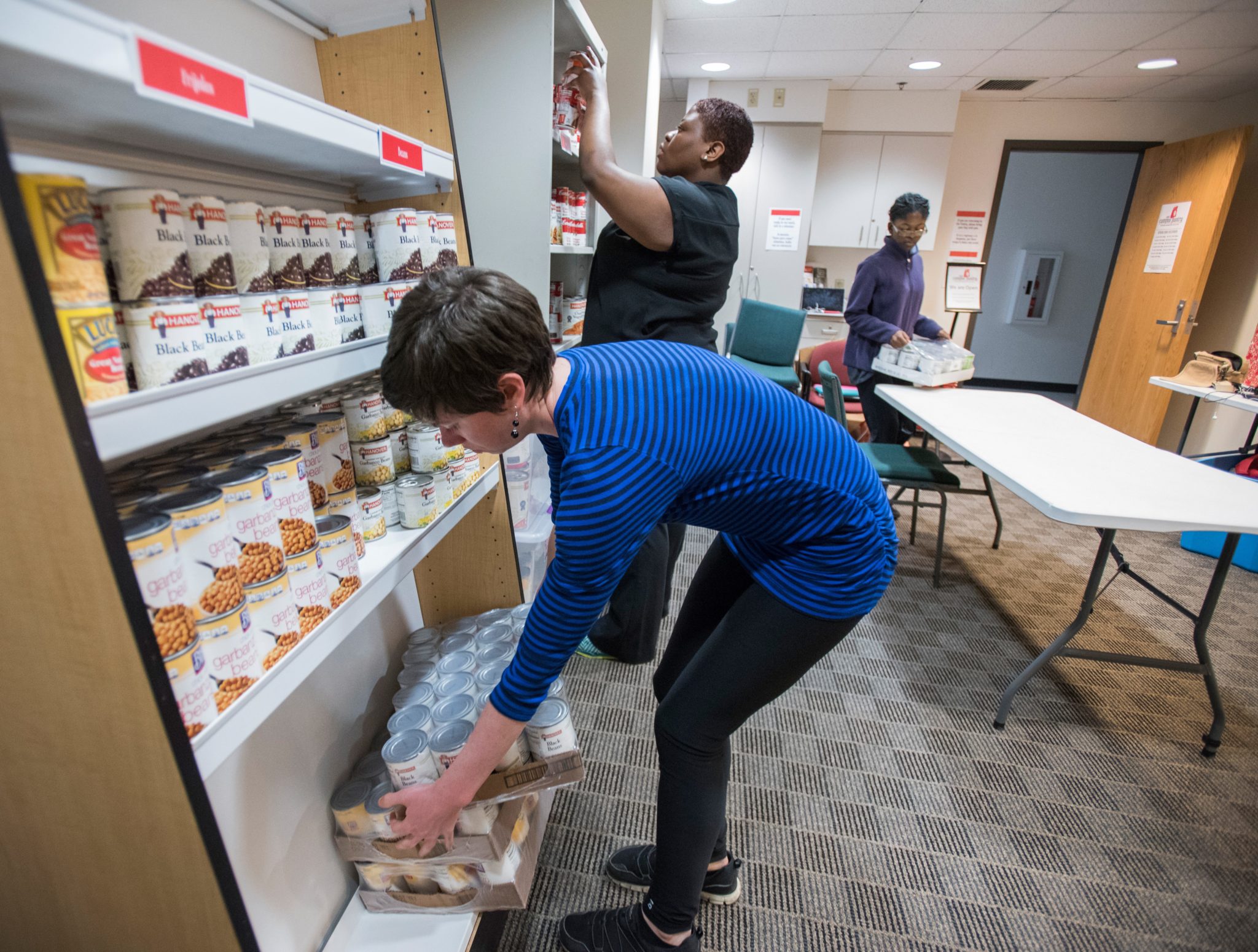 Campus food pantry. Photo by Lacey Johnson for Bread for the World