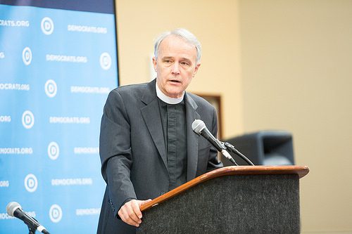Rev. David Beckmann speaks at the DNC