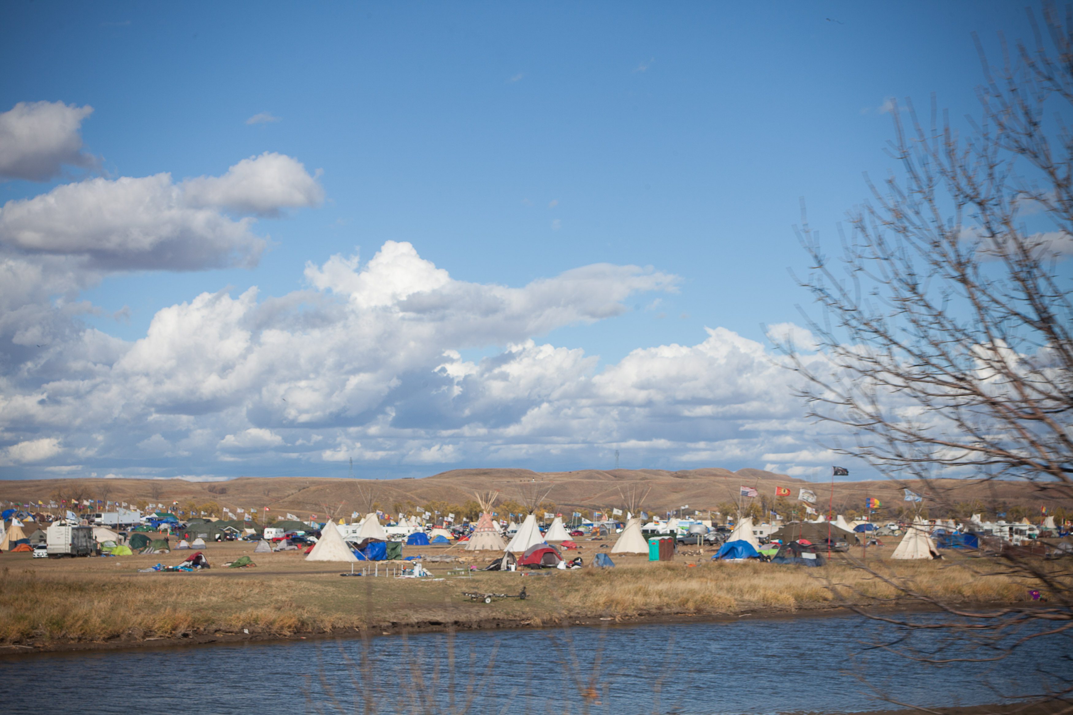 A water protector camp at Cannonball, N.D. Marco Grimaldo/Bread for the World.