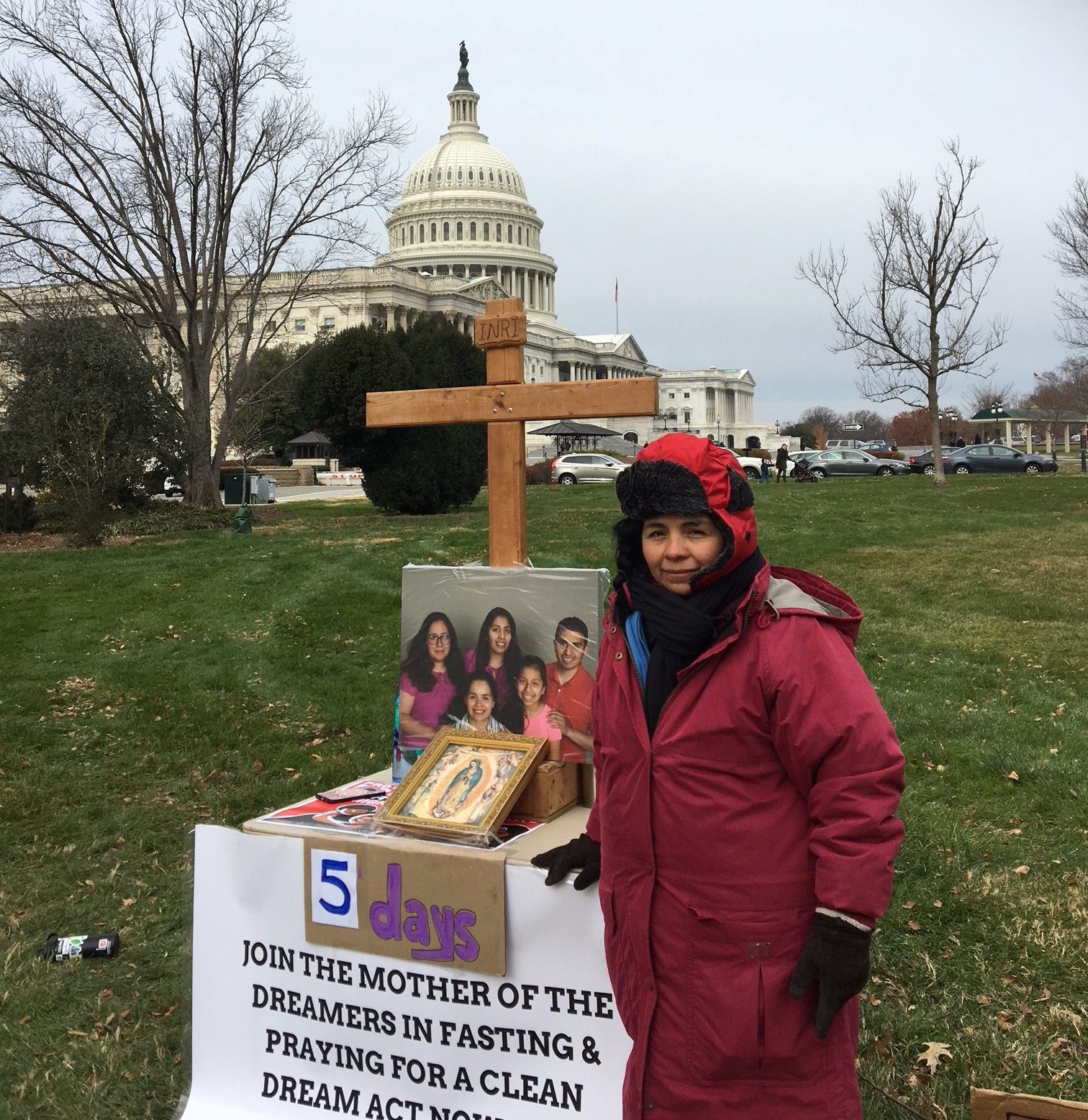 Antonia, a mother of four "Dreamers" fasted for 12 days in December to encourage Congress to act on the Deferred Action for Childhood Arrivals (DACA) program. Chase Chabot for Bread for the World.