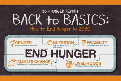 The 2019 Hunger Report provides a roadmap to end hunger by 2030.