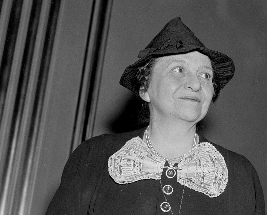 Frances Perkins, 1938 November 23. Library of Congress, Prints & Photographs Division, photograph by Harris & Ewing, [reproduction number, LC-DIG-hec-25438]