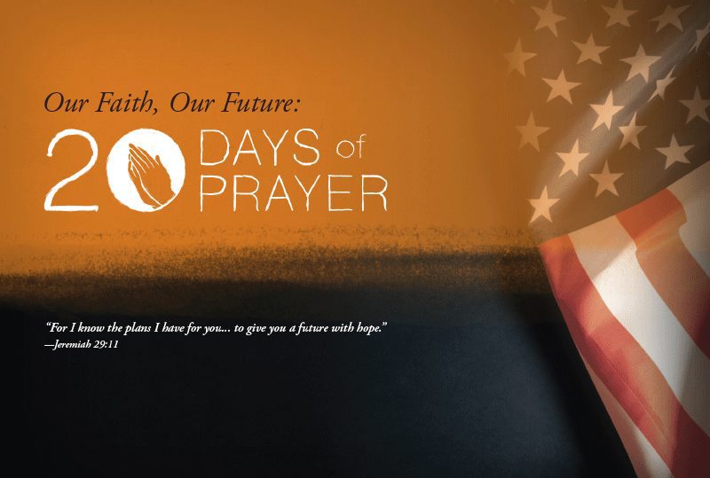 Graphic: 20 Days of Prayer