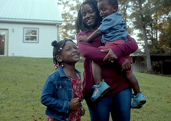 Rose Archer and her children.