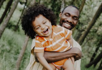 2 people smiling